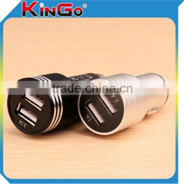 Promotional Car Accessories Cell Phone Metal Dual USB Car Charger