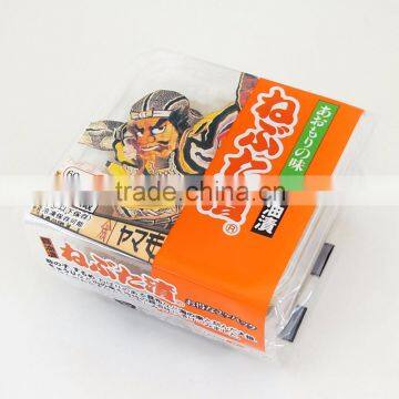 Traditional Japanese food product Nebuta seafood pickles marinated in soy sauce