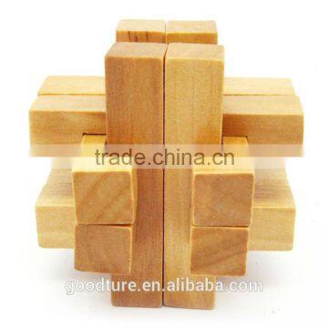 Wooden IQ Intelligent Puzzle Magic Puzzle Kongming Lock Brain Teaser Model Number GAD1090