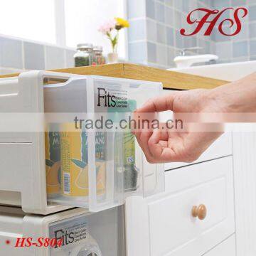 Portable Plastic Organizer Storage Shelf Storage Box Chest of Drawers Design Storage Rack photo-3
