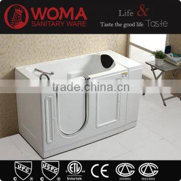 Soaker walk in bath tub glassfiber bathtub portable tub