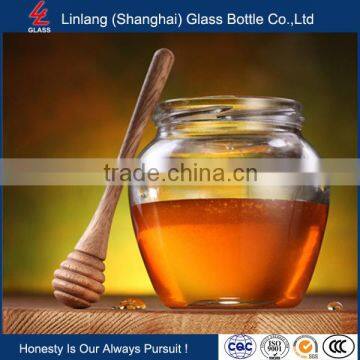 Free Shipping Food Grade Storage Bottle Glass Jars For Honey