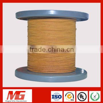 iso ul approved high quality electric motor fiber glass covered copper coil wire