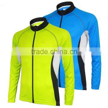 2015 hot sale mesh breathable long sleeve cycling jersey