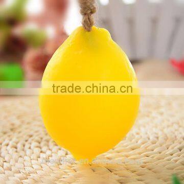 Mendior Thai fruit Lemon shaped handmade soap with rope home funny hand face soap whitening remove spot OEM custom brand