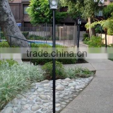 Outdoor Garden 4 LEDs Solar Lamp Post Light Lawn Street Vintage Style                        
                                                Quality Choice