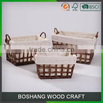 Sea grass basket With Holder Custom Logeo for apple fruit