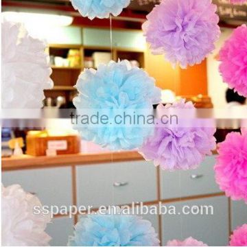 Wonderful Tissue Paper Flowers Decorative At Corner Of Room