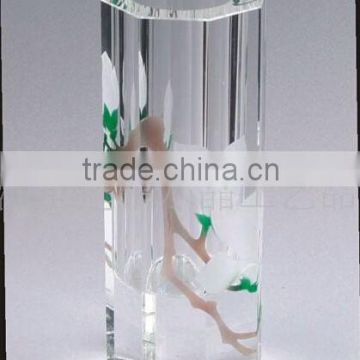 Hot delivery China Hand Painted Flower Vase K9 Crystal Glass For Table Decoration