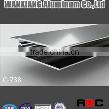 Extruded aluminium profiles sliding door profile horizontal profile C-738
