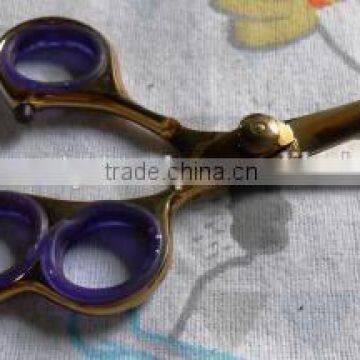 3 ring hair scissors golden