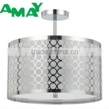 stainless steel flat glass ceiling lamp new lights for hotel decoration