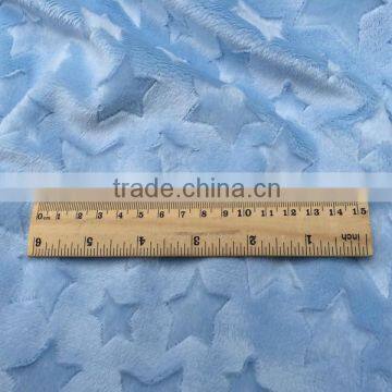 250gsm 50mts MOQ China Factory Low Price Comfortable Star Embossed Minky