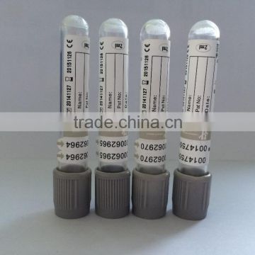 vacuum blood collection tubes with sodium fluoride/EDTA-Na2 additives