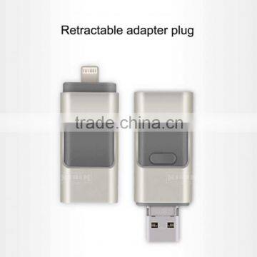 Mobile phone USB Flash Drive 3 in 1 Mobile HD i-Flash Drive Connector for iPhone for Android 32GB