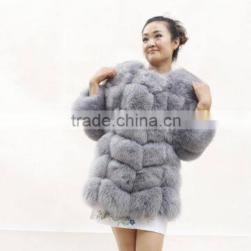 Blue fox fur Women2014 new Haining fur-sleeved long section of high-grade blue fox fur Women