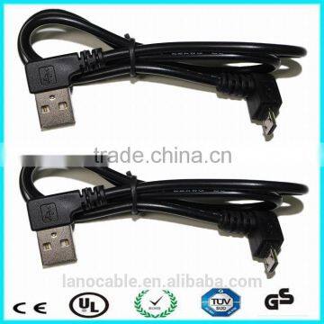 Custom Right Angle 24awg 2c Usb Charging Cable