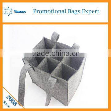 China Factory Direct Selling Portable Felt Wine Bag for 6 Bottles Supplier's Choice photo-4