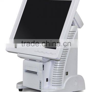 White Touch Screen POS System with Thermal Receipt Printer