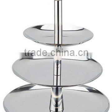 New design stainless steel wedding cake display stand