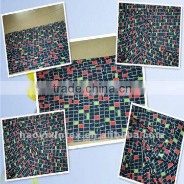 100%polyester 4 way stretch printed pongee fabric