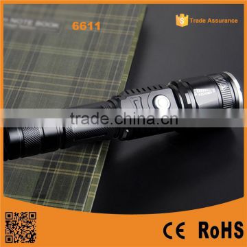 POPPAS 6611 Brightness Patent Torch C-REE XML T6 USB Led Flashlight Torch