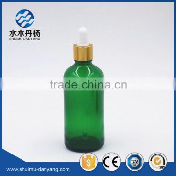 High quality 100ml green glass dropper bottle essential oil bottle