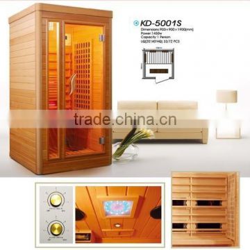 Prefab Homes Far Infrared wood far infrared sauna cabin KD-5001S