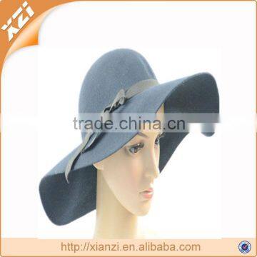 ladies big edge wool fashion cap