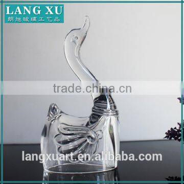 LX-D007 Creative decrative elegent swan crystal glass ornament