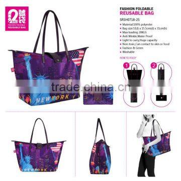 600d Nylon Shopping Bag Fashional Nylon Drawstring Bag