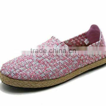 elastic belt hand knit shoes , handmade woven elastic shoes