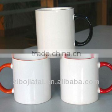 320ml Lip and Handle Colored Ceramic Sublimation Coated Mug