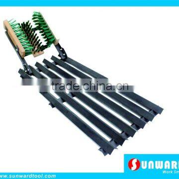 Daily cleaning brush,Shoe brushwith steel rack,Boot scraper