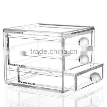 C81 2016 New 1PC 4 Layer Drawer Clear Acrylic Cosmetic Makeup Storage Box Display Stand