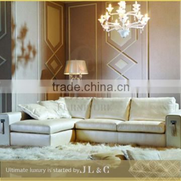 Living Room Furniture Sectional Sofa Top Layer Leather Sofa From JL&C Luxury Home Furniture New Sofa Designs