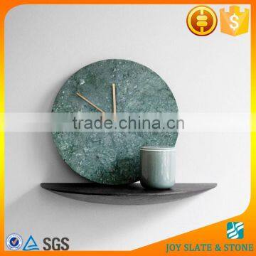 Green marble wall clock/stone watch craft