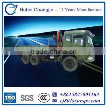 2015 China New Truck Mounted Crane, Adopts Military Chassis Auto, 6WD Vehicle for sale