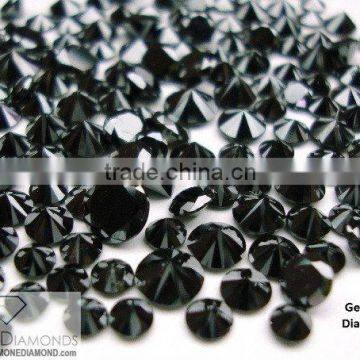 Natural Loose Black Diamond Round Brilliant Cut MM Size