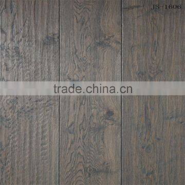 6mm solid oak toplayer handscraped engineered flooring
