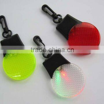 led Safety reflector with carabiner hook