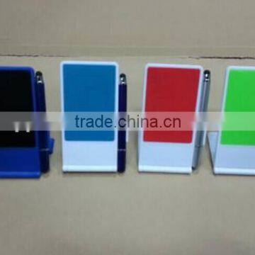 plastic cell phone holder with stylus pen