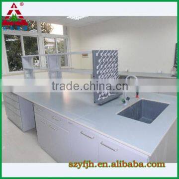 All steel laboratory furniture workbench island bench wall bench