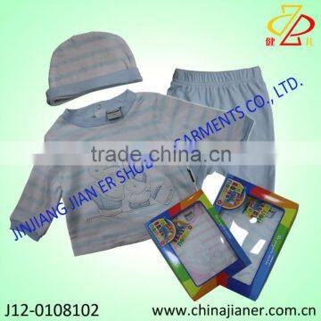 new born baby clothes gift set 3 pcs set for autumn 2014