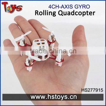 Hot sales 2.4G 4CH 6-axis gyro rolling very mini RC quadcopter with 3 speed for adjustment