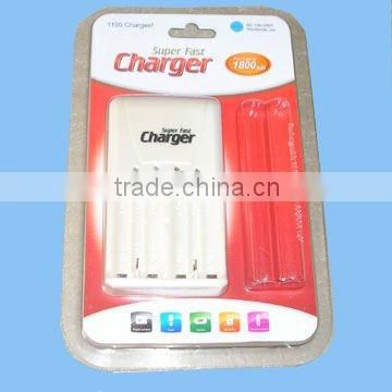 Camera battery charger for aa, aaa battery