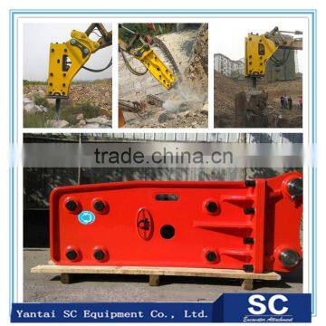 Excavator hydraulic rock breaker with diameter 135mm tool/chisel