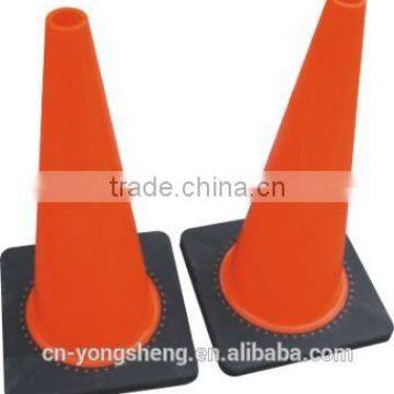 Black Base High Quality Fluorescent Traffic Cones