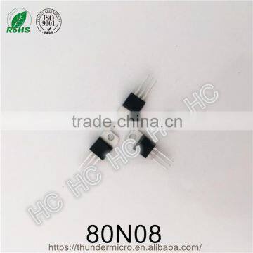 80N08 mosfet TO-220 80A 80V Field-Effect transistor