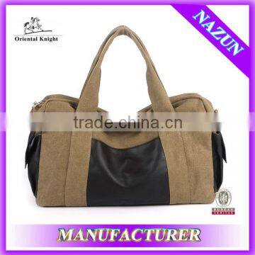  sale unisex brown canvas fabric bag